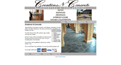 Desktop Screenshot of creationsnconcrete.com